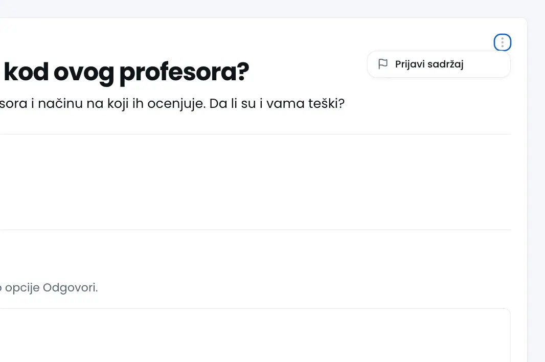 Placeholder screenshot profila profesora ili ustanove